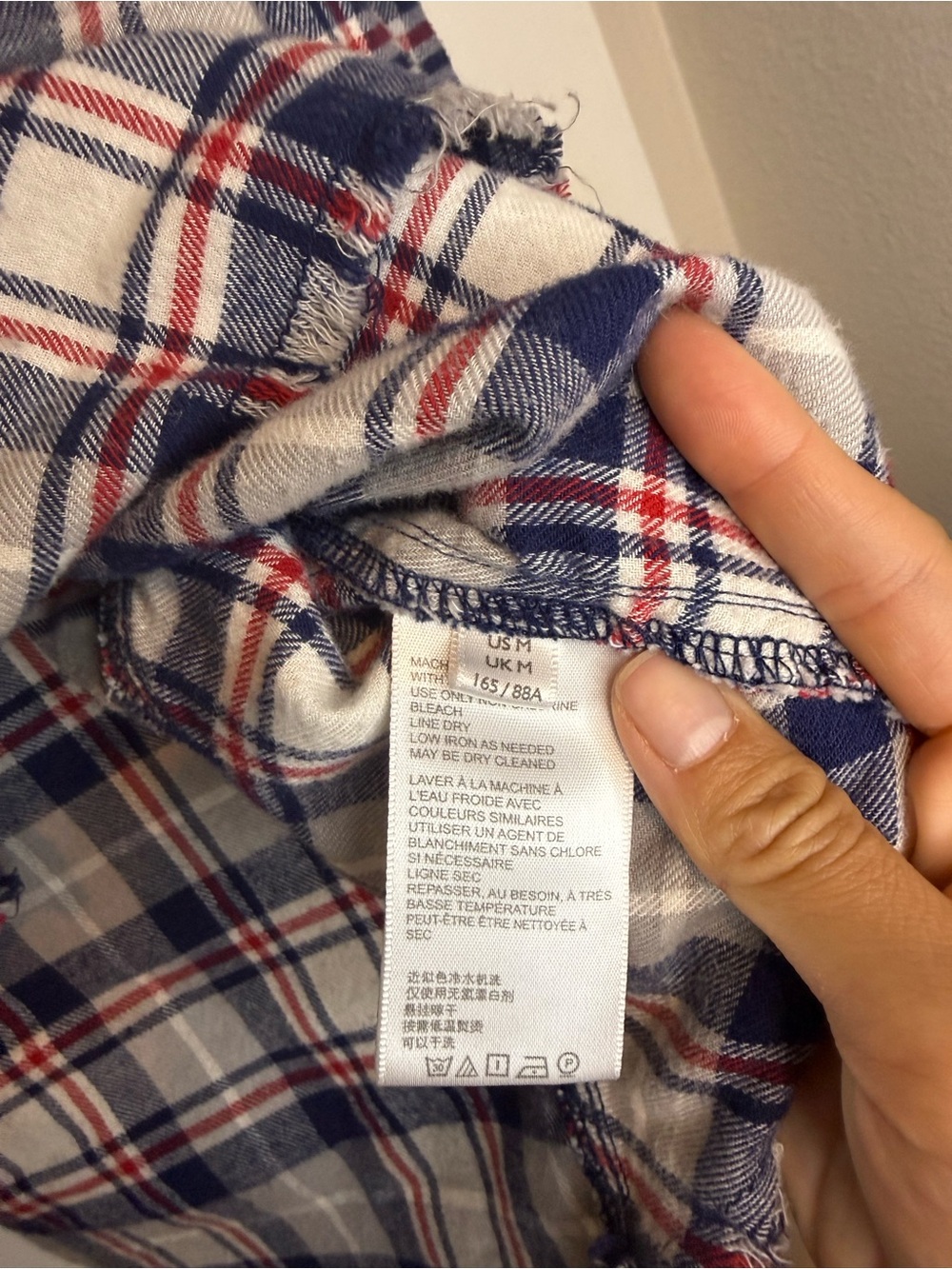 BDG Urban Outfitters Cropped Plaid Flannel Shirt – Size M - Picture 5 of 5